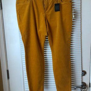 Brand New Unique Mustard colored Corduroy Jeans